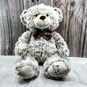 FAO Schwarz Teddy Bear with plaid Bow tie - 2017